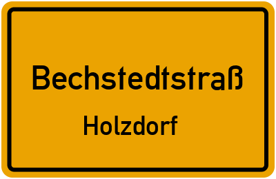 Straßenverzeichnis Bechstedtstraß Holzdorf