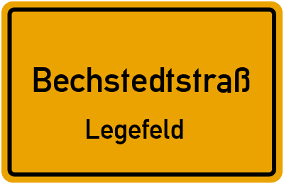 Straßenverzeichnis Bechstedtstraß Legefeld