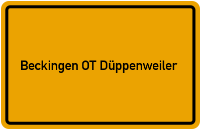 Branchenbuch Beckingen OT Düppenweiler, Saarland