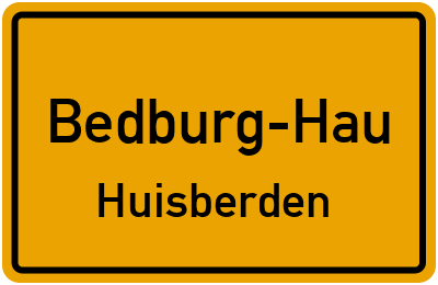 Straßenverzeichnis Bedburg-Hau Huisberden