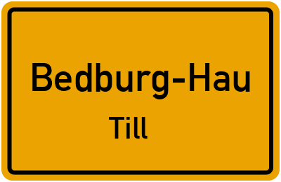 Straßenverzeichnis Bedburg-Hau Till