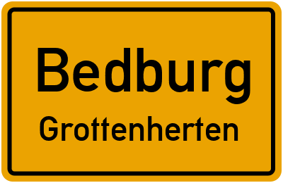Straßenverzeichnis Bedburg Grottenherten