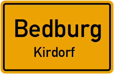 Straßenverzeichnis Bedburg Kirdorf