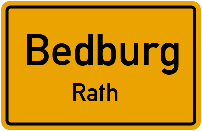 Straßenverzeichnis Bedburg Rath
