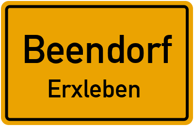 Straßenverzeichnis Beendorf Erxleben
