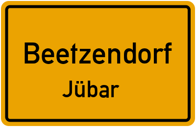 Straßenverzeichnis Beetzendorf Jübar