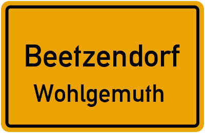 Straßenverzeichnis Beetzendorf Wohlgemuth