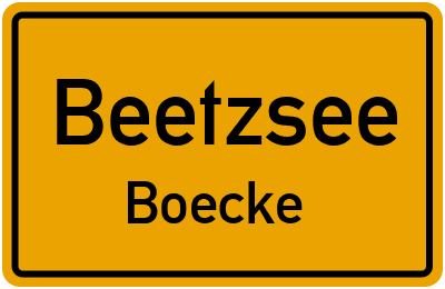 Straßenverzeichnis Beetzsee Boecke