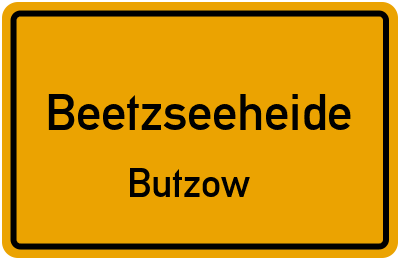Straßenverzeichnis Beetzseeheide Butzow