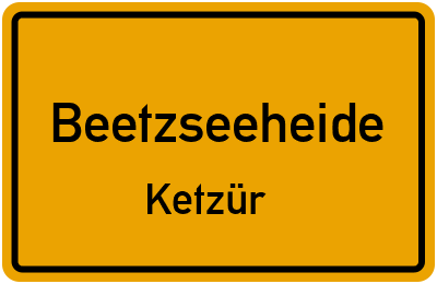 Straßenverzeichnis Beetzseeheide Ketzür
