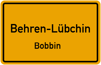 Straßenverzeichnis Behren-Lübchin Bobbin