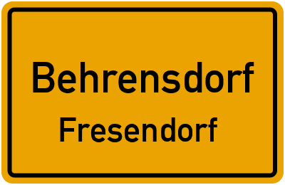 Straßenverzeichnis Behrensdorf Fresendorf