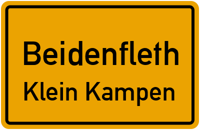 Straßenverzeichnis Beidenfleth Klein Kampen