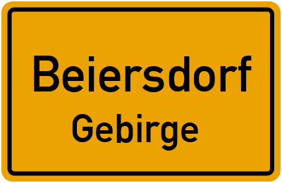 Straßenverzeichnis Beiersdorf Gebirge