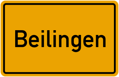 Ortsschild von Gemeinde Beilingen in Rheinland-Pfalz