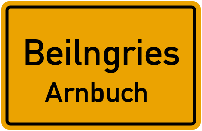Ortsschild Beilngries Arnbuch