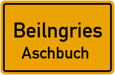 Ortsschild Beilngries Aschbuch