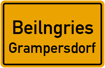 Ortsschild Beilngries Grampersdorf