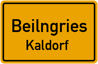 Ortsschild Beilngries Kaldorf