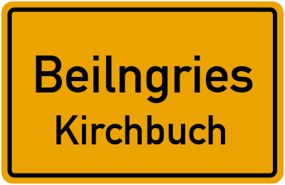 Ortsschild Beilngries Kirchbuch