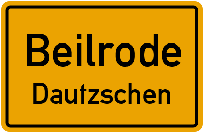 Straßenverzeichnis Beilrode Dautzschen