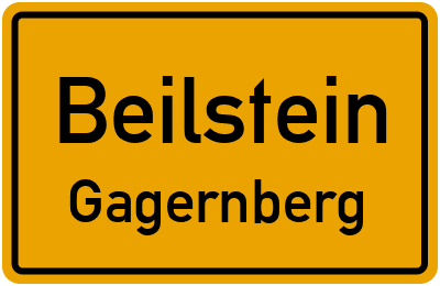 Ortsschild Beilstein Gagernberg