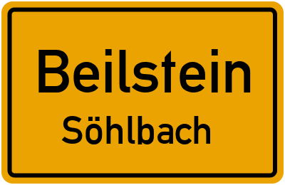 Ortsschild Beilstein Söhlbach