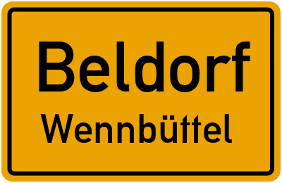 Straßenverzeichnis Beldorf Wennbüttel
