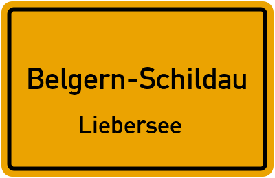 Straßenverzeichnis Belgern-Schildau Liebersee