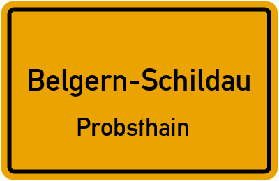 Straßenverzeichnis Belgern-Schildau Probsthain