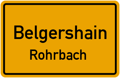Straßenverzeichnis Belgershain Rohrbach
