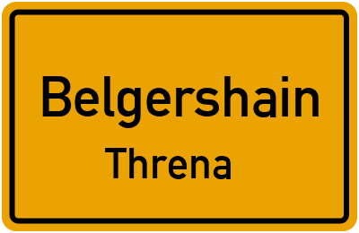Straßenverzeichnis Belgershain Threna
