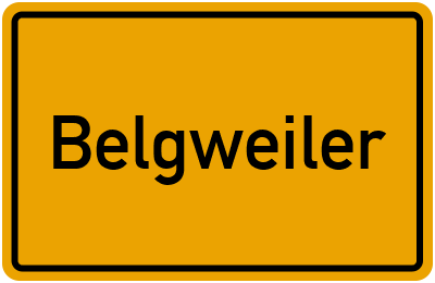 Ortsschild von Gemeinde Belgweiler in Rheinland-Pfalz