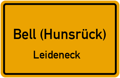 Straßenverzeichnis Bell (Hunsrück) Leideneck