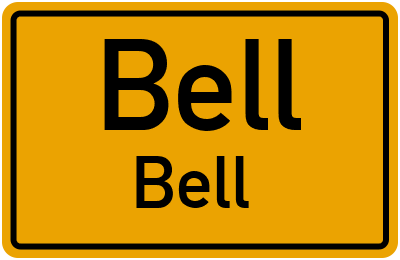 Straßenverzeichnis Bell Bell