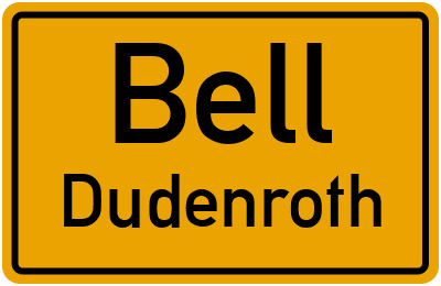 Straßenverzeichnis Bell Dudenroth