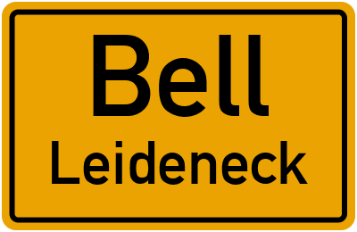 Straßenverzeichnis Bell Leideneck