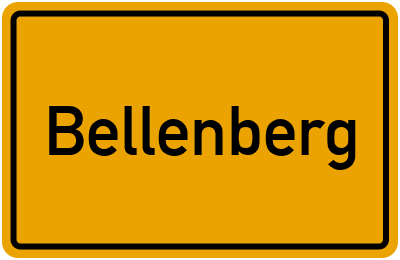 Ortsschild von Bellenberg in Bayern