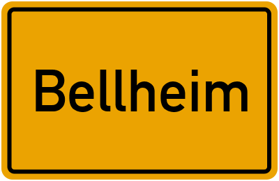 Ortsschild von Bellheim in Rheinland-Pfalz