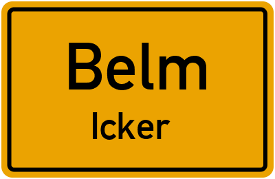 Straßenverzeichnis Belm Icker