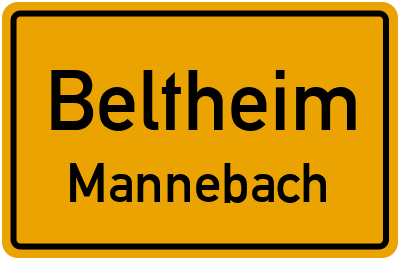 Straßenverzeichnis Beltheim Mannebach