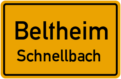 Straßenverzeichnis Beltheim Schnellbach