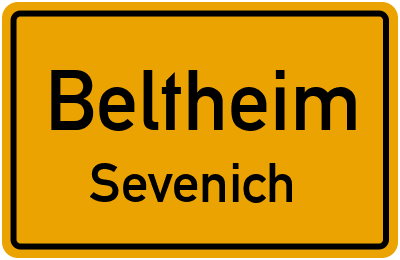 Straßenverzeichnis Beltheim Sevenich
