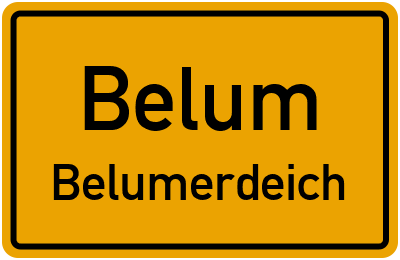 Straßenverzeichnis Belum Belumerdeich