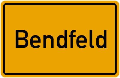 Ortsschild von Gemeinde Bendfeld in Schleswig-Holstein