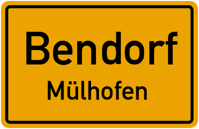 Straßenverzeichnis Bendorf Mülhofen