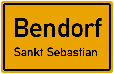 Straßenverzeichnis Bendorf Sankt Sebastian