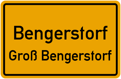 Straßenverzeichnis Bengerstorf Groß Bengerstorf