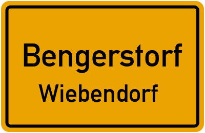 Straßenverzeichnis Bengerstorf Wiebendorf
