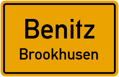 Straßenverzeichnis Benitz Brookhusen